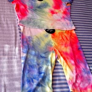 junior miss two piece crop top set